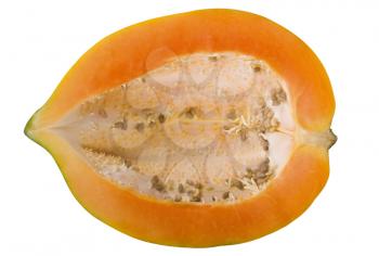 Close-up of a half of a papaya
