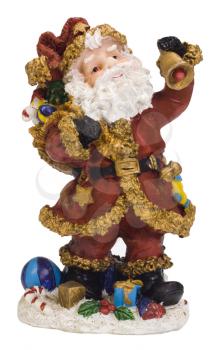 Close-up of a figurine of Santa Claus