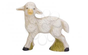 Close-up of a figurine of lamb