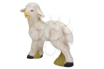 Close-up of a figurine of lamb