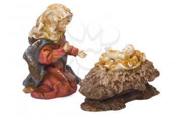 Figurine of Virgin Mary with baby Jesus