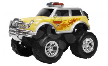 Close-up of a toy monster truck
