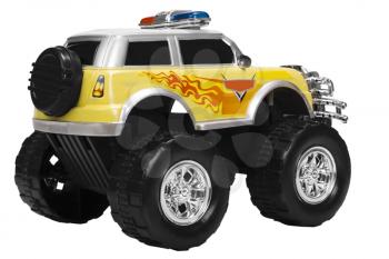 Close-up of a toy monster truck