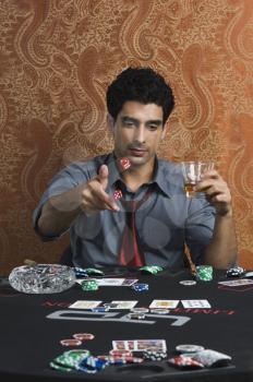 Man at a casino table