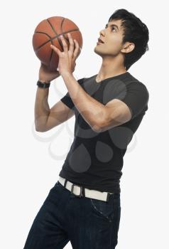 Man playing basket ball