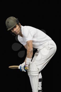Cricket batsman playing cricket
