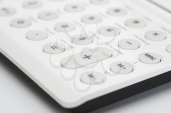 Close-up of the keypad of a calculator