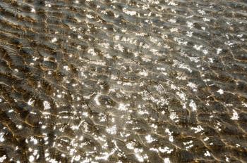 Rippled pattern on a water surface, Goa, India