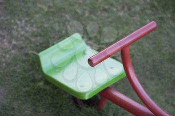 Close-up of a seesaw