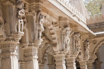 Architectural details of a temple, Swaminarayan Akshardham Temple, Ahmedabad, Gujarat, India