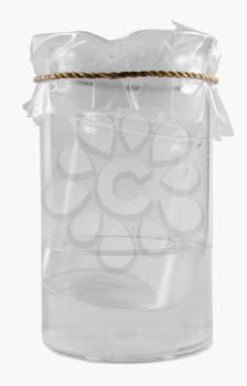 Close-up of a beaker inside a jug