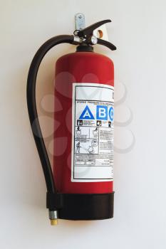 Close-up of a fire extinguisher