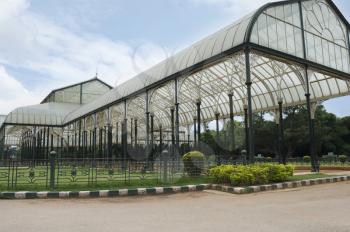 Glass house in a botanical garden, Lal Bagh Botanical Garden, Bangalore, Karnataka, India