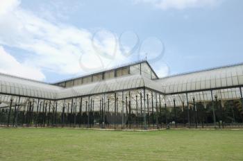 Glass house in a botanical garden, Lal Bagh Botanical Garden, Bangalore, Karnataka, India
