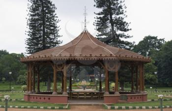 Structure in a botanical garden, Lal Bagh Botanical Garden, Bangalore, Karnataka, India