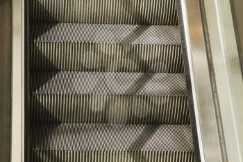 Steps of an escalator, Paris, France