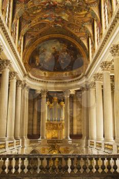 Interiors of a chapel, Chateau de Versailles, Versailles, Paris, France
