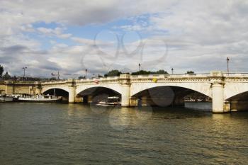 Arch bridge across the river, Seine River, Paris, France