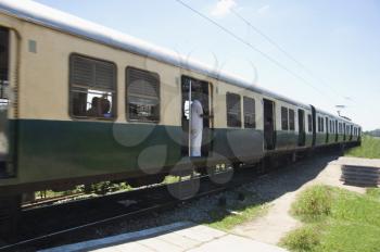 Commuters in a train, Kanchipuram, Tamil Nadu, India