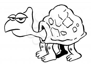 Royalty Free Clipart Image of a Turtle