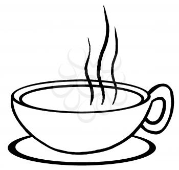 Royalty Free Clipart Image of a Hot Drink