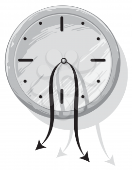 Royalty Free Clipart Image of a Clock