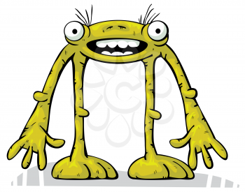 Royalty Free Clipart Image of a Strange Creature