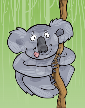 Royalty Free Clipart Image of a Koala Bear