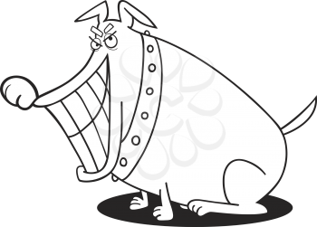 Royalty Free Clipart Image of a Big Dog