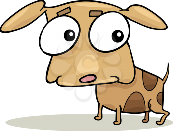 Royalty Free Clipart Image of a Cute Little Dog