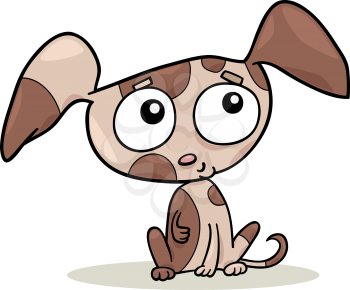 Royalty Free Clipart Image of a Little Puppy