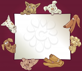 Royalty Free Clipart Image of Dog Frame