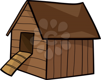 Royalty Free Clipart Image of a Chicken Coop