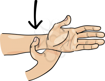 Royalty Free Clipart Image of an Acupressure
