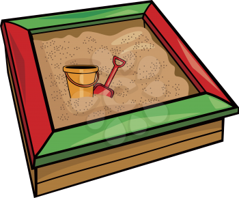 Royalty Free Clipart Image of a Sandbox