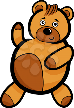 Illustration of Cute Teddy Bear Cartoon Character