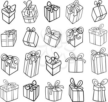 Royalty Free Clipart Image of Christmas Presents