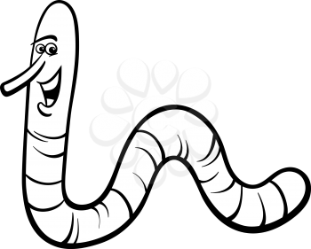 Royalty Free Clipart Image of an Earthworm