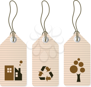 Royalty Free Clipart Image of Tags