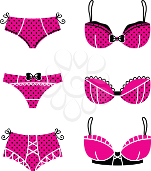 Royalty Free Clipart Image of Lingerie