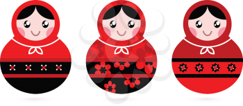 Royalty Free Clipart Image of a Nesting Dolls
