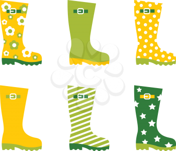 Royalty Free Clipart Image of Boots