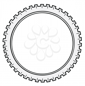 Royalty Free Clipart Image of a Cogwheel