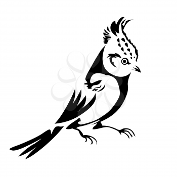 Royalty Free Clipart Image of a Small Bird