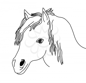 Royalty Free Clipart Image of a Horse