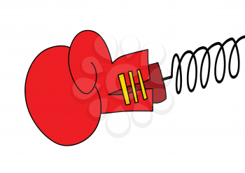 Royalty Free Clipart Image of a Boxing Glove