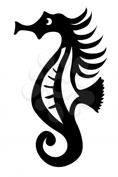 Royalty Free Clipart Image of a Seahorse
