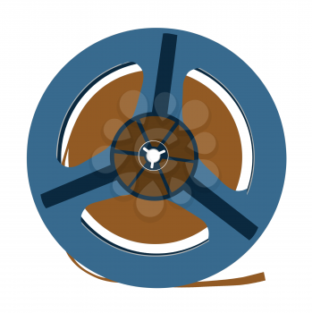 Royalty Free Clipart Image of a Tape Reel