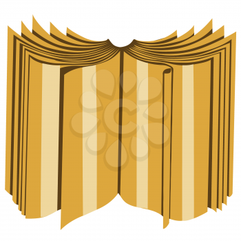 Royalty Free Clipart Image of an Opened Book