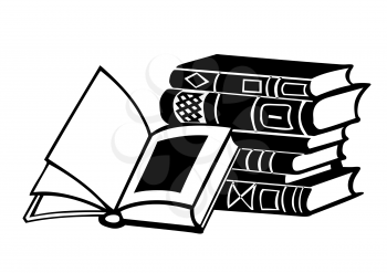 Royalty Free Clipart Image of Books